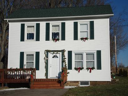 130
                      year old farmhouse christmas house